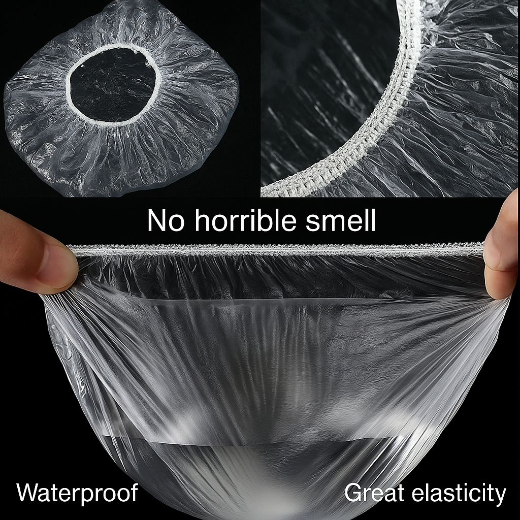 Plastic Bags - Reusable Elastic Food Storage Plastic Covers (Pack of 2)